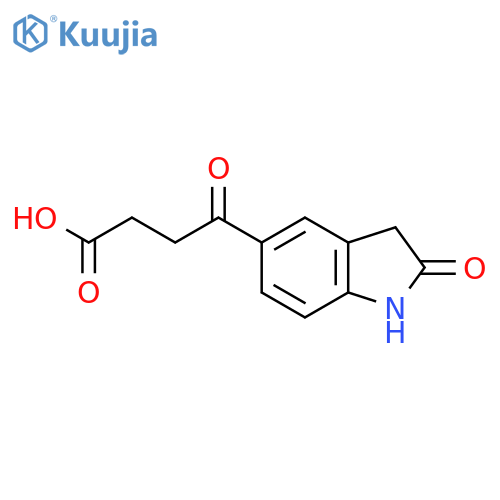 4-Oxo-4-(2-oxo-2,3-dihydro-1H-indol-5-YL)butanoic acid structure