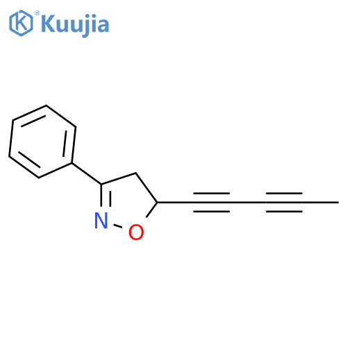 Isoxazole, 4,5-dihydro-5-(1,3-pentadiynyl)-3-phenyl- structure
