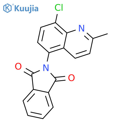 1H-Isoindole-1,3(2H)-dione, 2-(8-chloro-2-methyl-5-quinolinyl)- structure