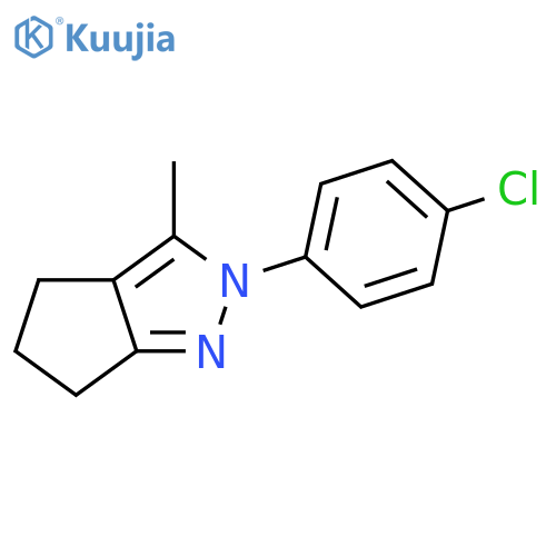 CYCLOPENTAPYRAZOLE, 2-(4-CHLOROPHENYL)-2,4,5,6-TETRAHYDRO-3-METHYL- structure