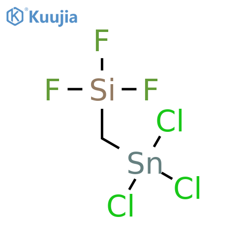 Trifluoro[(trichlorostannyl)methyl]silane structure