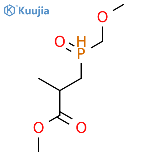 (Methoxymethyl)(3-methoxy-2-methyl-3-oxopropyl)oxophosphanium structure