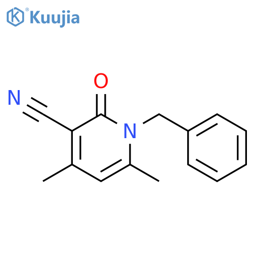 1-Benzyl-4,6-dimethyl-2-oxo-1,2-dihydro-pyridine-3-carbonitrile structure