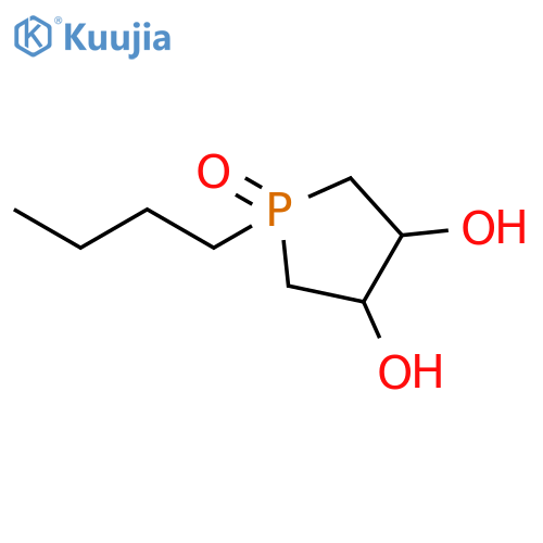 3,4-Phospholanediol, 1-butyl-, 1-oxide structure