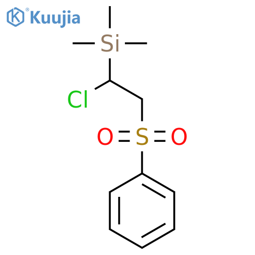 Silane, [1-chloro-2-(phenylsulfonyl)ethyl]trimethyl- structure
