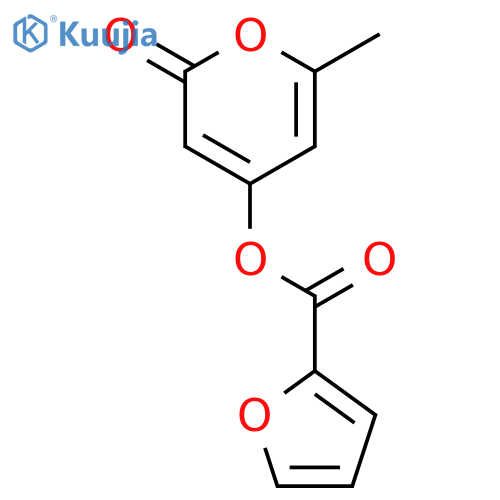 2-FURANCARBOXYLIC ACID, 6-METHYL-2-OXO-2H-PYRAN-4-YL ESTER structure