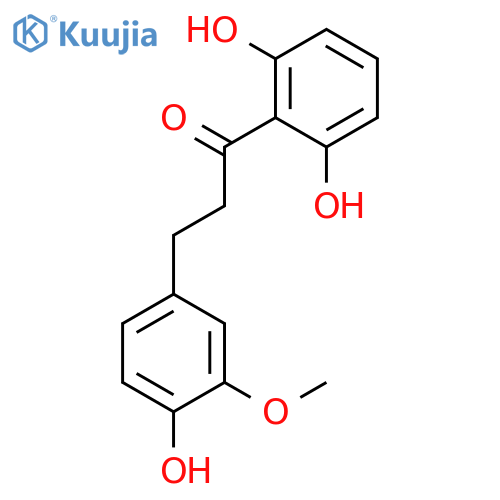 1-(2,6-Dihydroxyphenyl)-3-(4-hydroxy-3-methoxyphenyl)propan-1-one structure