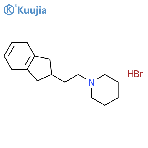 Piperidine, 1-[2-(2,3,4,7-tetrahydro-1H-inden-2-yl)ethyl]-, hydrobromide structure