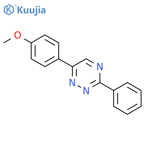 1,2,4-TRIAZINE, 6-(4-METHOXYPHENYL)-3-PHENYL- structure