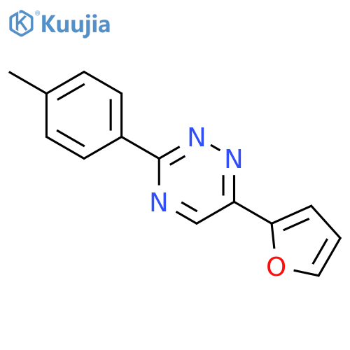 1,2,4-Triazine, 6-(2-furanyl)-3-(4-methylphenyl)- structure