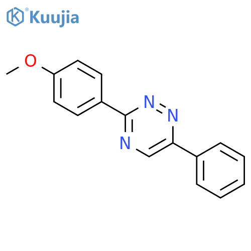1,2,4-Triazine, 3-(4-methoxyphenyl)-6-phenyl- structure