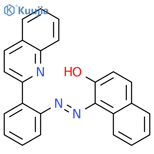 2-NAPHTHALENOL, 1-[[2-(2-QUINOLINYL)PHENYL]AZO]- structure
