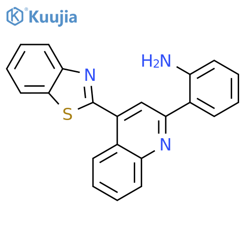 2-[4-(1,3-Benzothiazol-2-yl)quinolin-2-yl]aniline structure