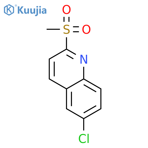 Quinoline, 6-chloro-2-(methylsulfonyl)- structure