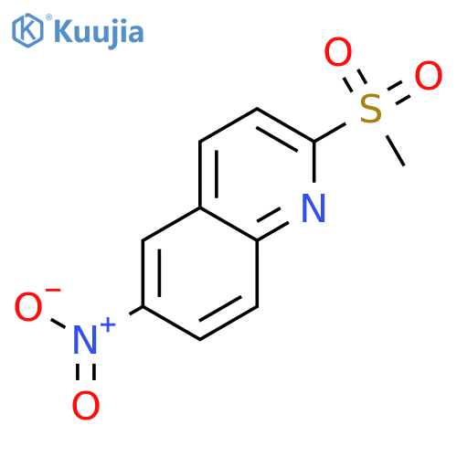 QUINOLINE, 2-(METHYLSULFONYL)-6-NITRO- structure