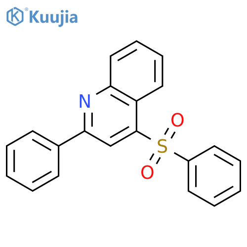 QUINOLINE, 2-PHENYL-4-(PHENYLSULFONYL)- structure