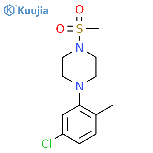 1-(5-Chloro-2-methyl-phenyl)-4-methanesulfonyl-piperazine structure