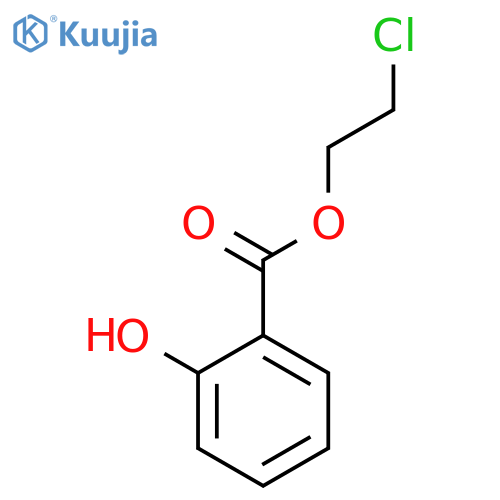 BENZOIC ACID, 2-HYDROXY-, 2-CHLOROETHYL ESTER structure