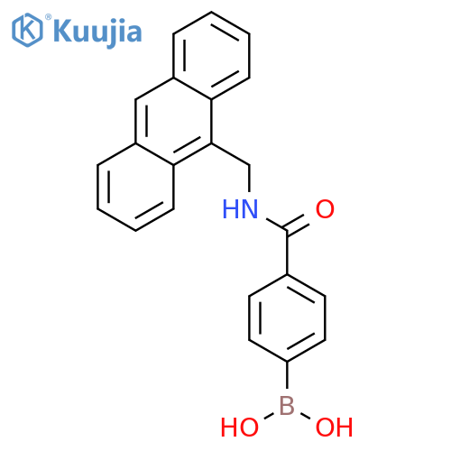 Boronic acid, [4-[[(9-anthracenylmethyl)amino]carbonyl]phenyl]- structure