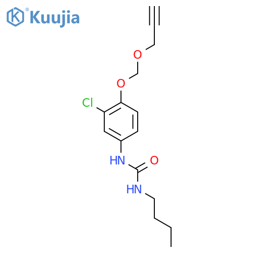 Urea, N-butyl-N'-[3-chloro-4-[(2-propynyloxy)methoxy]phenyl]- structure