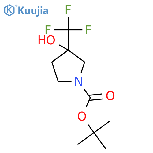 Tert-butyl 3-hydroxy-3-(trifluoromethyl)pyrrolidine-1-carboxylate structure