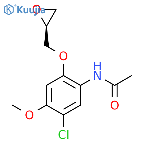ACETAMIDE, N-[5-CHLORO-4-METHOXY-2-[(2S)-OXIRANYLMETHOXY]PHENYL]- structure