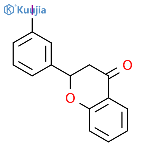 4H-1-Benzopyran-4-one, 2,3-dihydro-2-(3-iodophenyl)- structure