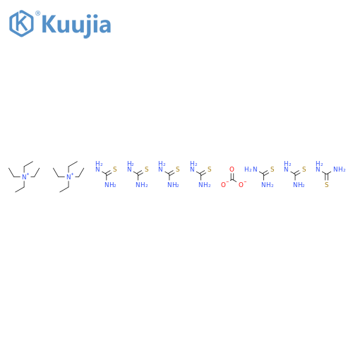 Ethanaminium, N,N,N-triethyl-, carbonate, compd. with thiourea (2:1:7) structure