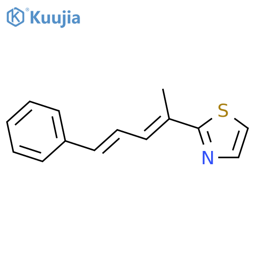 THIAZOLE, 2-[(1E,3E)-1-METHYL-4-PHENYL-1,3-BUTADIENYL]- structure