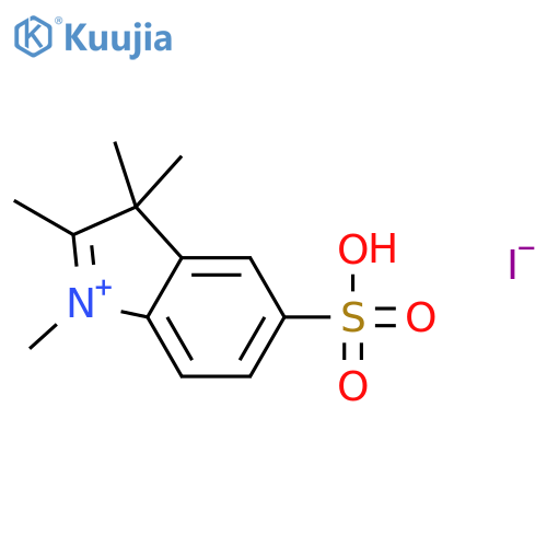 1,2,3,3-Tetramethyl-5-sulfo-3H-indol-1-ium iodide structure