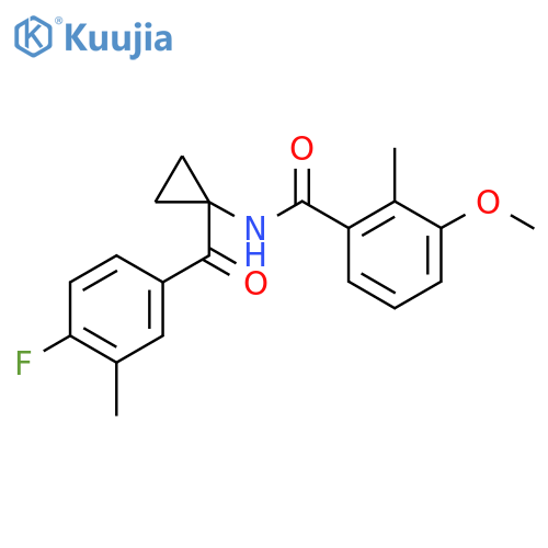 Benzamide,N-[1-(4-fluoro-3-methylbenzoyl)cyclopropyl]-3-methoxy-2-methyl- structure