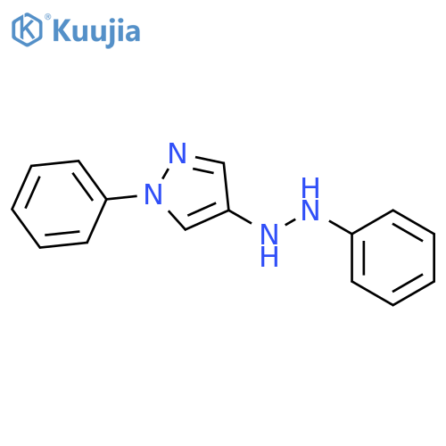 1H-Pyrazole, 1-phenyl-4-(2-phenylhydrazino)- structure