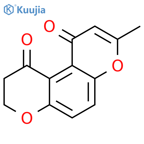 Benzo[1,2-b:4,3-b']dipyran-1,10-dione, 2,3-dihydro-8-methyl- structure