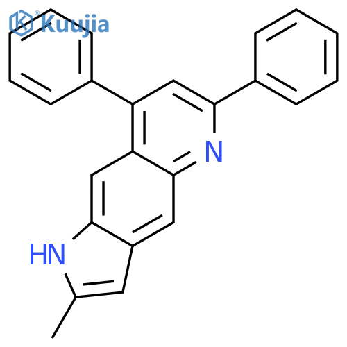 1H-Pyrrolo[2,3-g]quinoline, 2-methyl-6,8-diphenyl- structure
