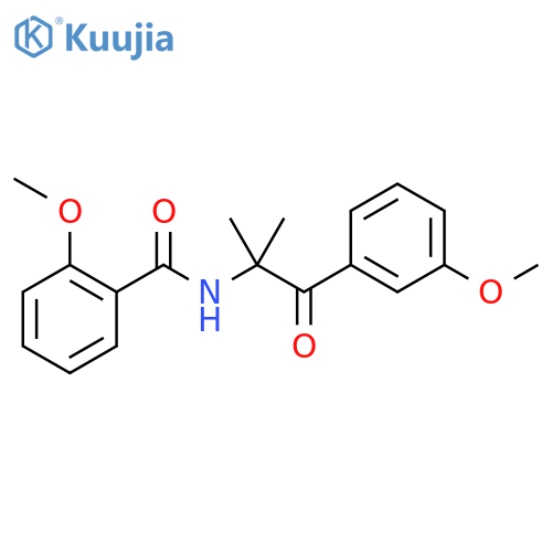Benzamide,2-methoxy-N-[2-(3-methoxyphenyl)-1,1-dimethyl-2-oxoethyl]- structure