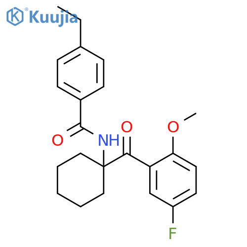 Benzamide, 4-ethyl-N-[1-(5-fluoro-2-methoxybenzoyl)cyclohexyl]- structure