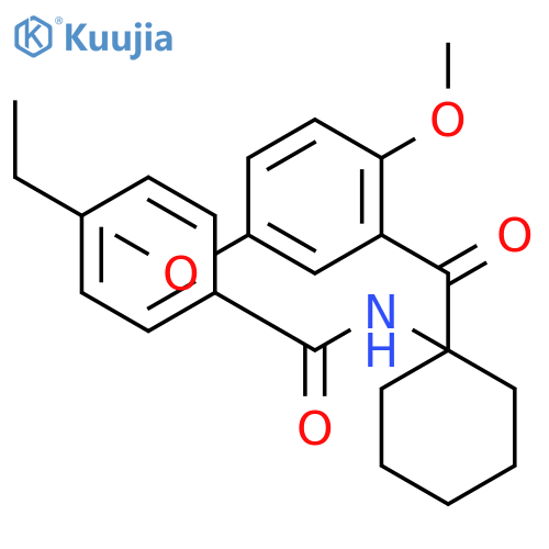 Benzamide, N-[1-(2,5-dimethoxybenzoyl)cyclohexyl]-4-ethyl- structure