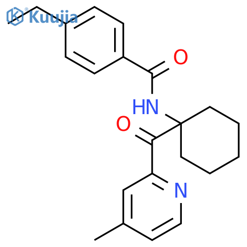 Benzamide, 4-ethyl-N-[1-[(4-methyl-2-pyridinyl)carbonyl]cyclohexyl]- structure
