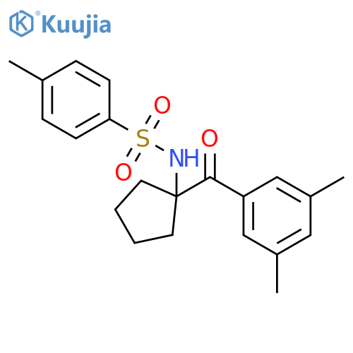Benzenesulfonamide, N-[1-(3,5-dimethylbenzoyl)cyclopentyl]-4-methyl- structure