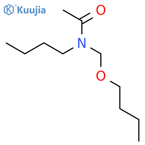 Acetamide, N-(butoxymethyl)-N-butyl- structure