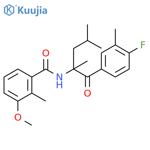 Benzamide,N-[1-(4-fluoro-3-methylbenzoyl)-1,3-dimethylbutyl]-3-methoxy-2-methyl- structure