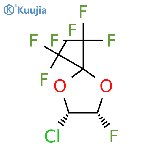 1,3-DIOXOLANE, 4-CHLORO-5-FLUORO-2,2-BIS(TRIFLUOROMETHYL)-, CIS- structure