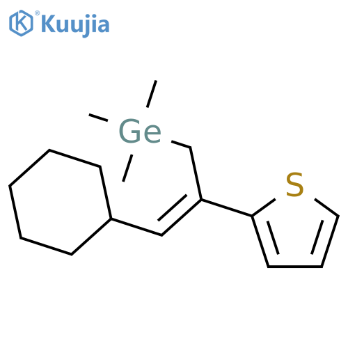 Germane, [(2Z)-3-cyclohexyl-2-(2-thienyl)-2-propenyl]trimethyl- structure