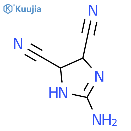 1H-Imidazole-4,5-dicarbonitrile, 2-amino-4,5-dihydro- structure