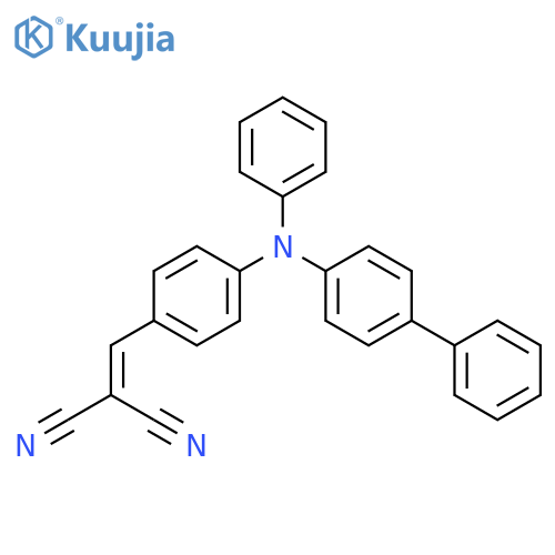 Propanedinitrile, [[4-([1,1'-biphenyl]-4-ylphenylamino)phenyl]methylene]- structure