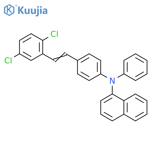 1-Naphthalenamine,N-[4-[2-(2,5-dichlorophenyl)ethenyl]phenyl]-N-phenyl- structure