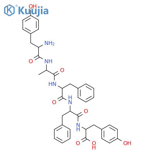 D-Tyrosine, D-tyrosyl-D-alanyl-D-phenylalanyl-D-phenylalanyl- structure