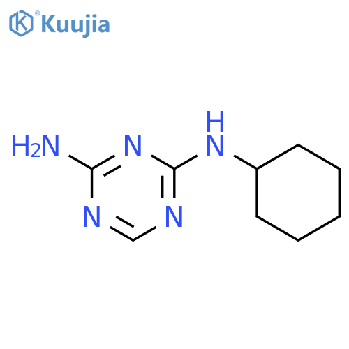 N-Cyclohexyl-1,3,5-triazine-2,4-diamine structure