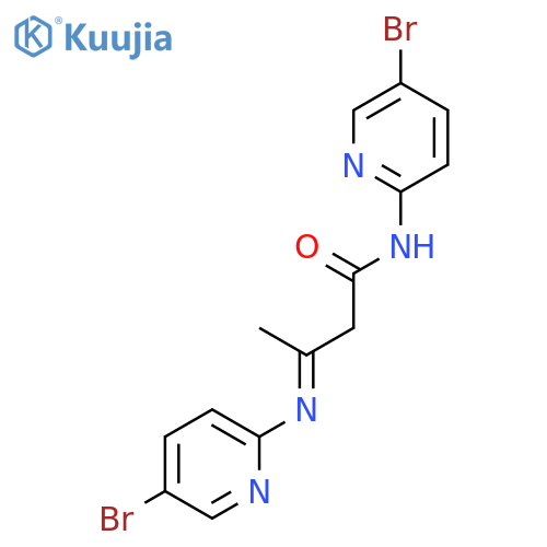 BUTANAMIDE, N-(5-BROMO-2-PYRIDINYL)-3-[(5-BROMO-2-PYRIDINYL)IMINO]- structure