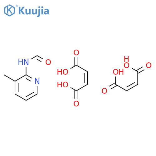 Formamide, N-(3-methyl-2-pyridinyl)-, (2Z)-2-butenedioate (1:2) structure